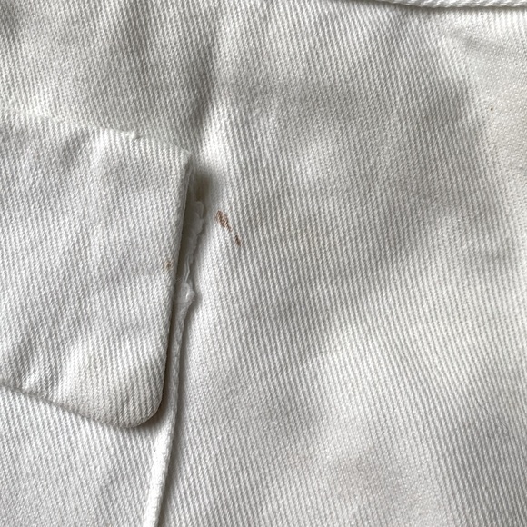 1940s white high waisted shorts - Picture 5 of 7